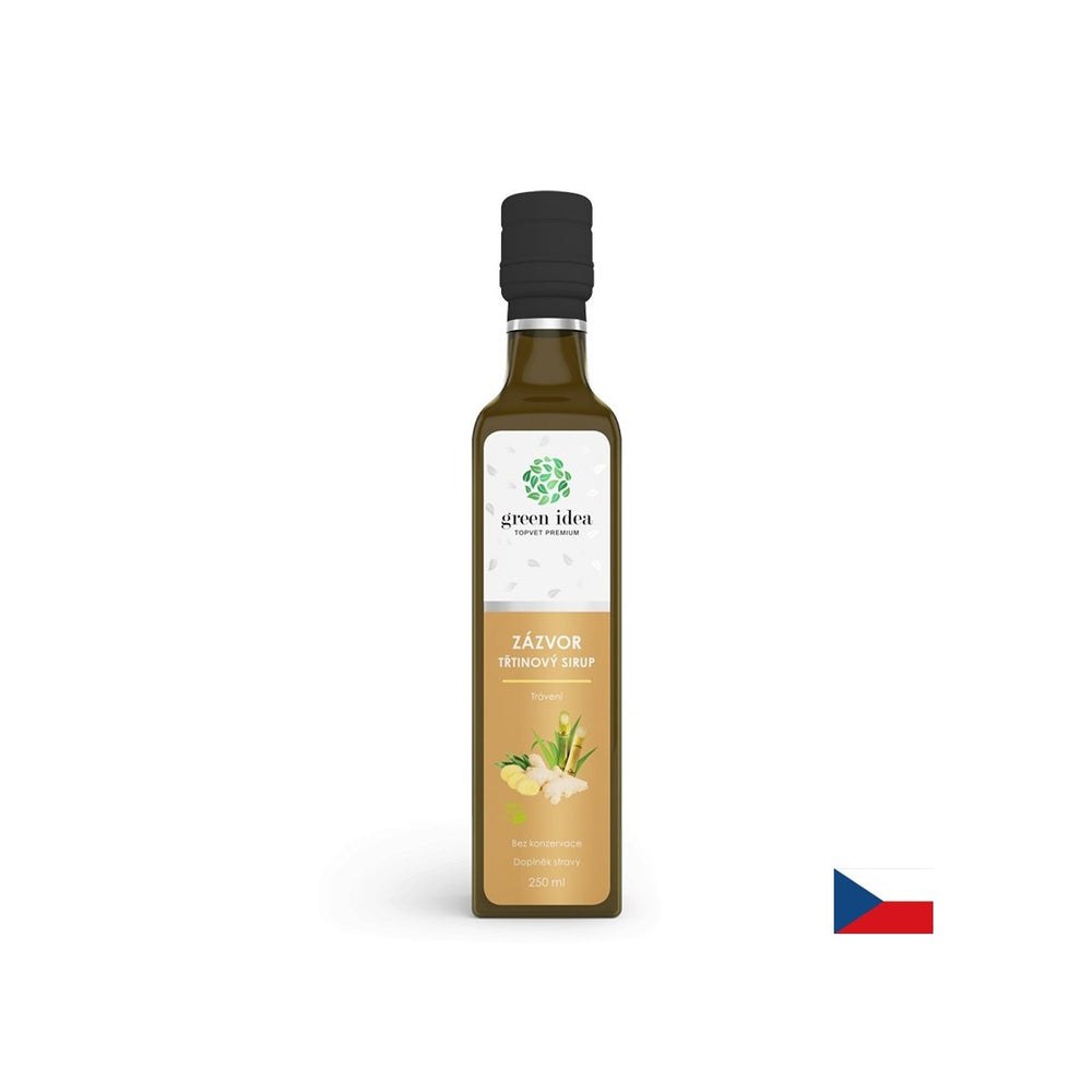 Digestie bună și sistem respirator - Sirop de trestie de zahăr cu ghimbir, 250 ml