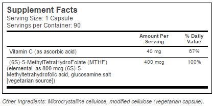 BEST Fully Active Folate 400 mcg - 90 capsule