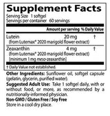 BEST Luteină 20 mg - 60 capsule moi