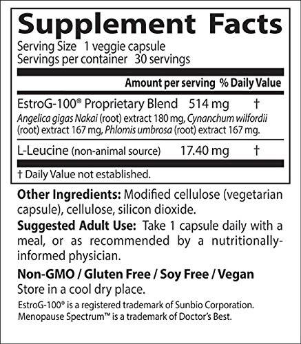 BEST Menopause Spectrum cu EstroG-100 - 30 capsule