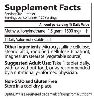 BEST MSM 1500 mg - 120 tablete