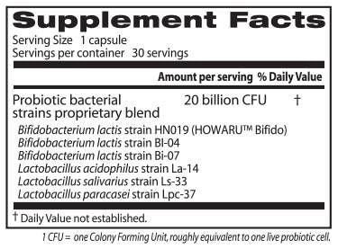 Probiotic digestiv 20 miliarde - 30 capsule