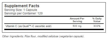 BEST Vitamina C + Quali™ C 500 mg - 120 capsule