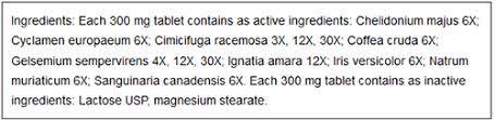 Ameliorarea migrenei 100 tablete