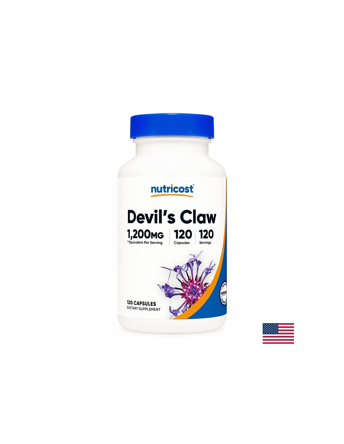 Articulații și imunitate - Gheara diavolului, 300 mg, 120 capsule Nutricost
