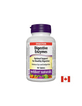 Enzime digestive x 90 de tablete Webber Naturals