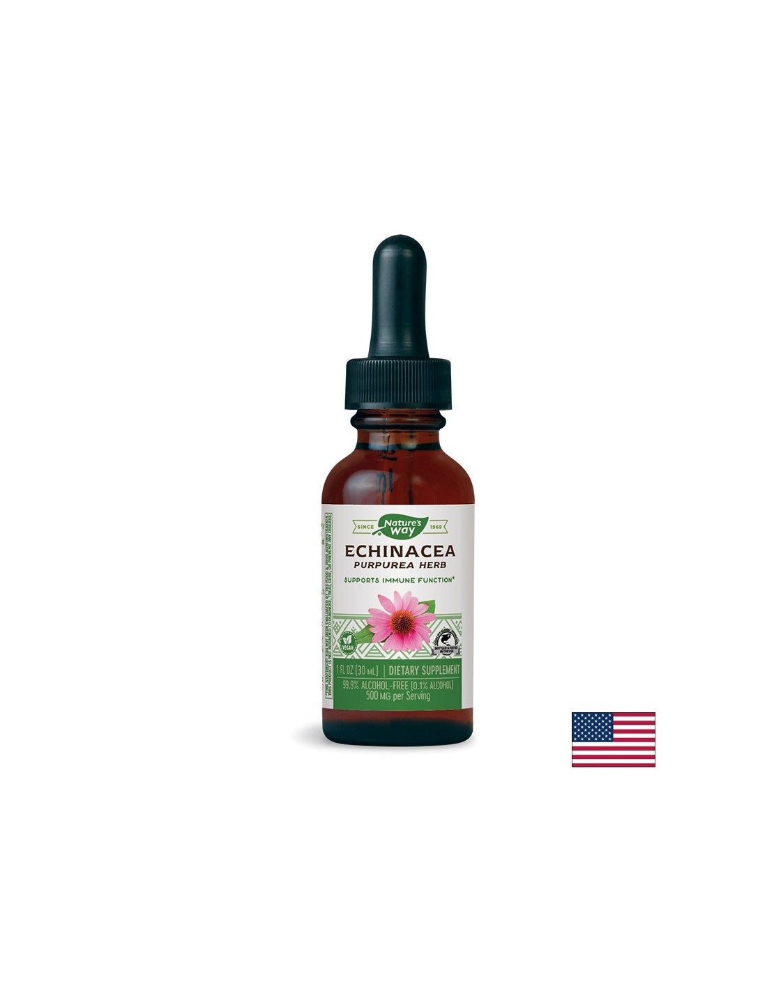 Echinacea - tinctură - imunitate și sistemul respirator, 30 ml (fără alcool)