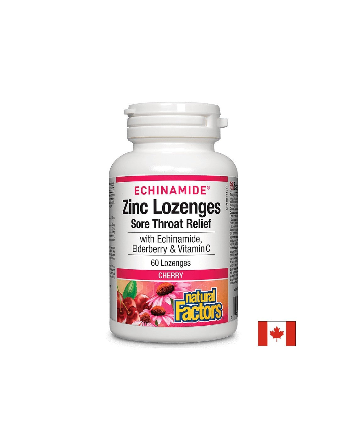 Pastile de zinc Echinamide® | Ameliorarea durerilor în gât - 60 de masticabile
