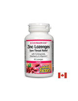 Pastile de zinc Echinamide® | Ameliorarea durerilor în gât - 60 de masticabile