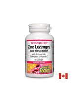 Pastile de zinc Echinamide® | Ameliorarea durerilor în gât - 60 de masticabile