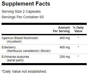 Soc/Agaricus/Echinacea 120 capsule