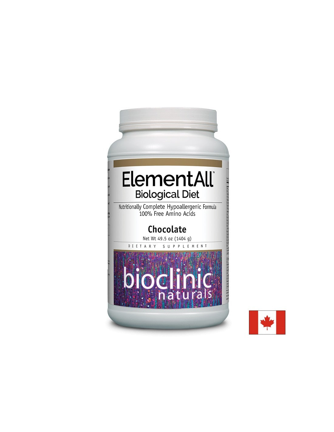 Elemental Diet - ElementAll Biological Diet cu aromă de ciocolată, 1404 g pudră Natural Factors