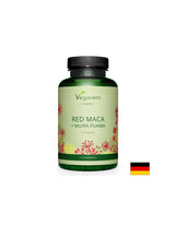 Energie și Libido - Red Maca + Muira Puama, 120 capsule Vegavero