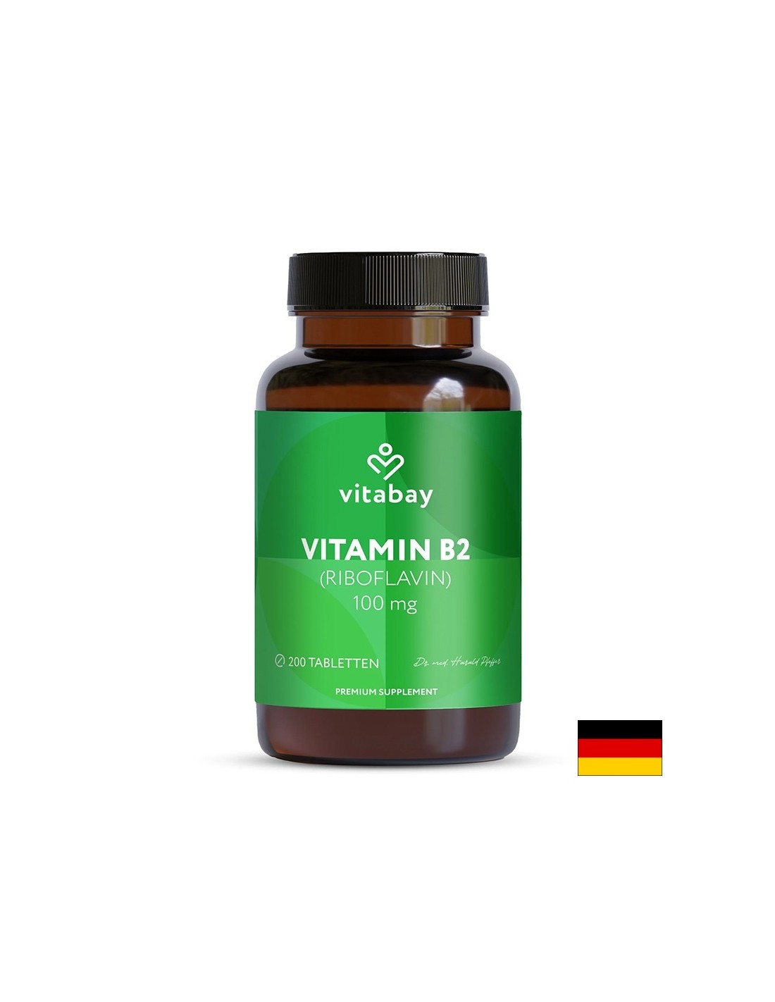 Energie și Sistem Nervos - Vitamina B2 (Riboflavină), 100 mg x 200 comprimate