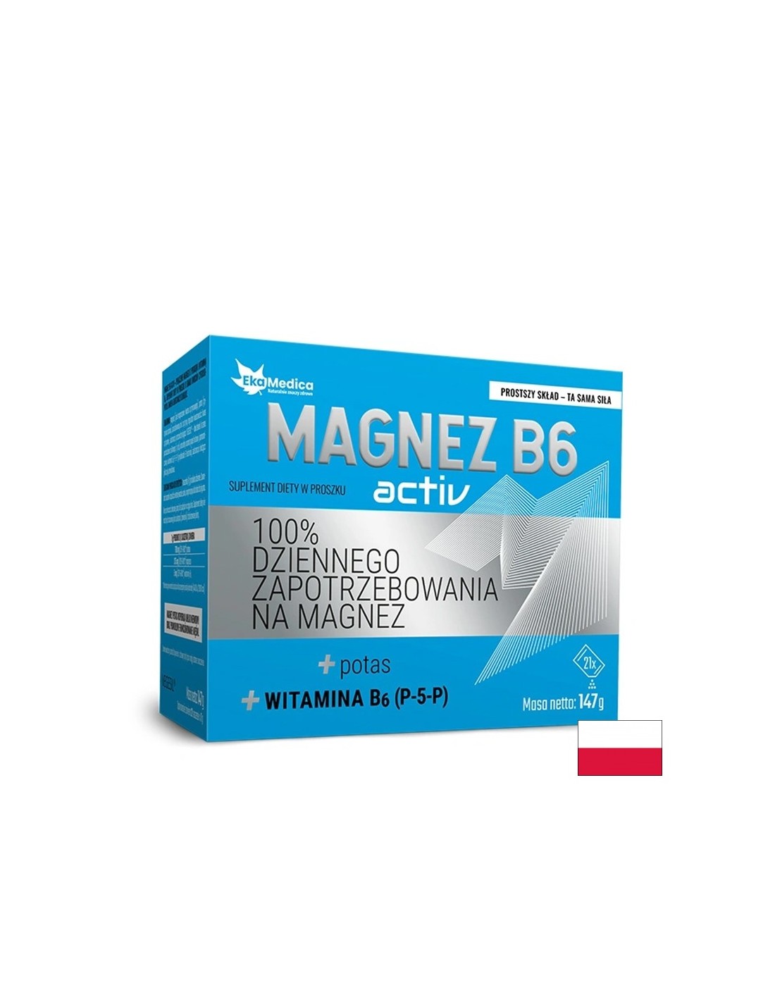 Energie și sănătatea inimii - Magne B6 Active (magneziu, potasiu, vitamina B6), 21 plicuri