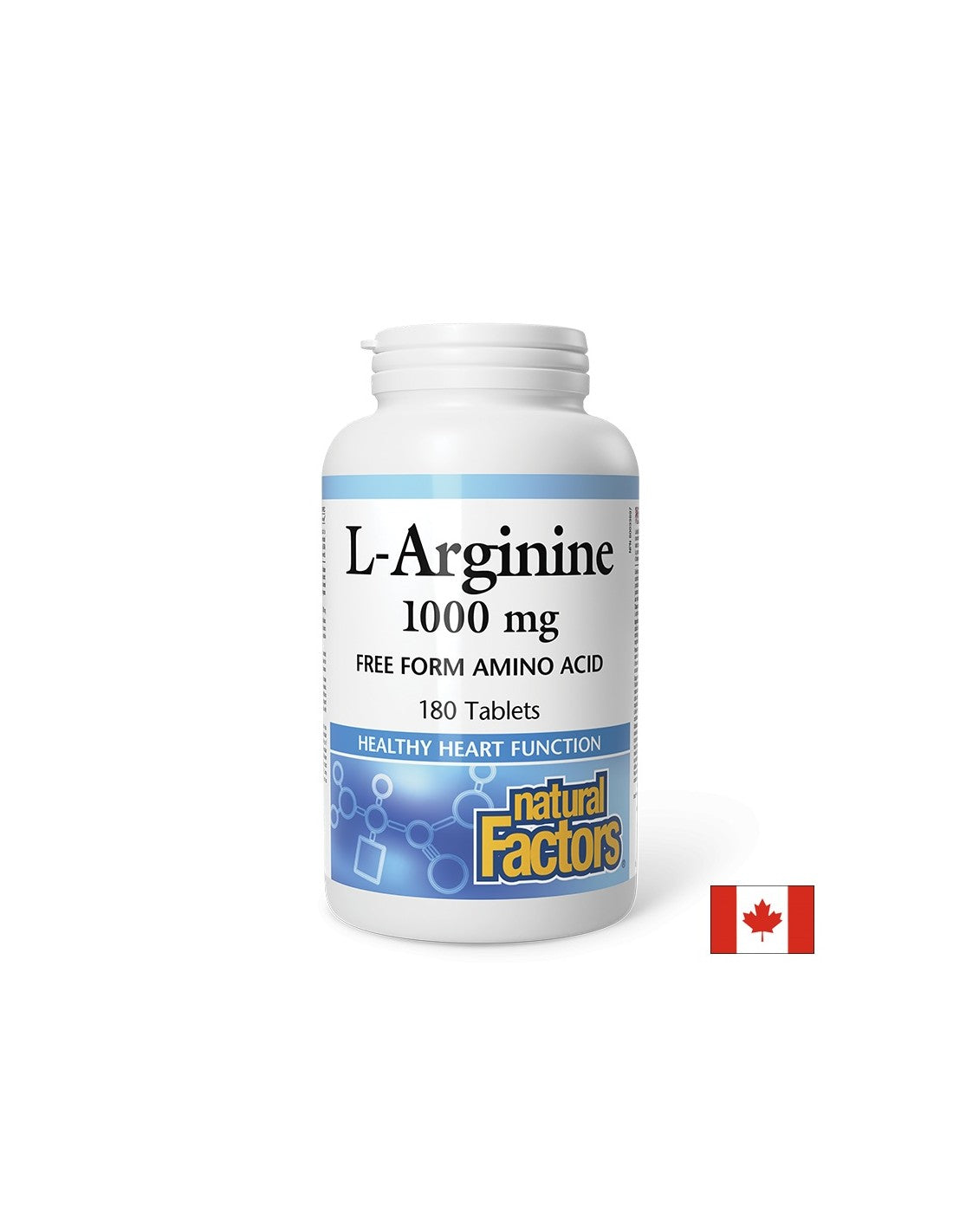Energie - L-Arginina, 1000 mg x 180 tablete Natural Factors