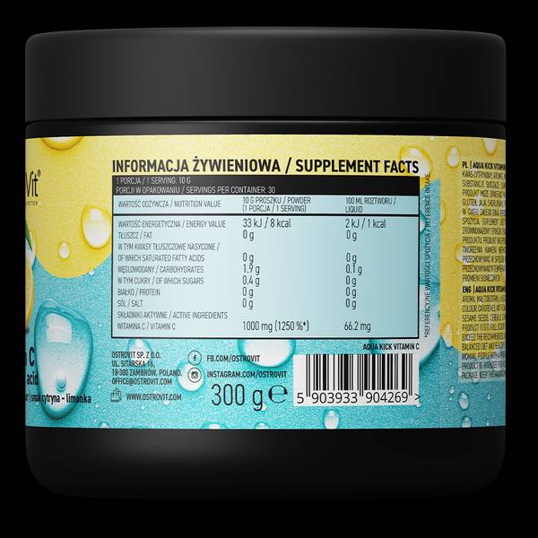 Aqua Kick / Advanced Hydration cu Vitamina C - 300 de grame