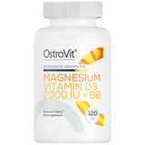 Magneziu + Vitamina D3 2000 UI + B6 120 Tablete