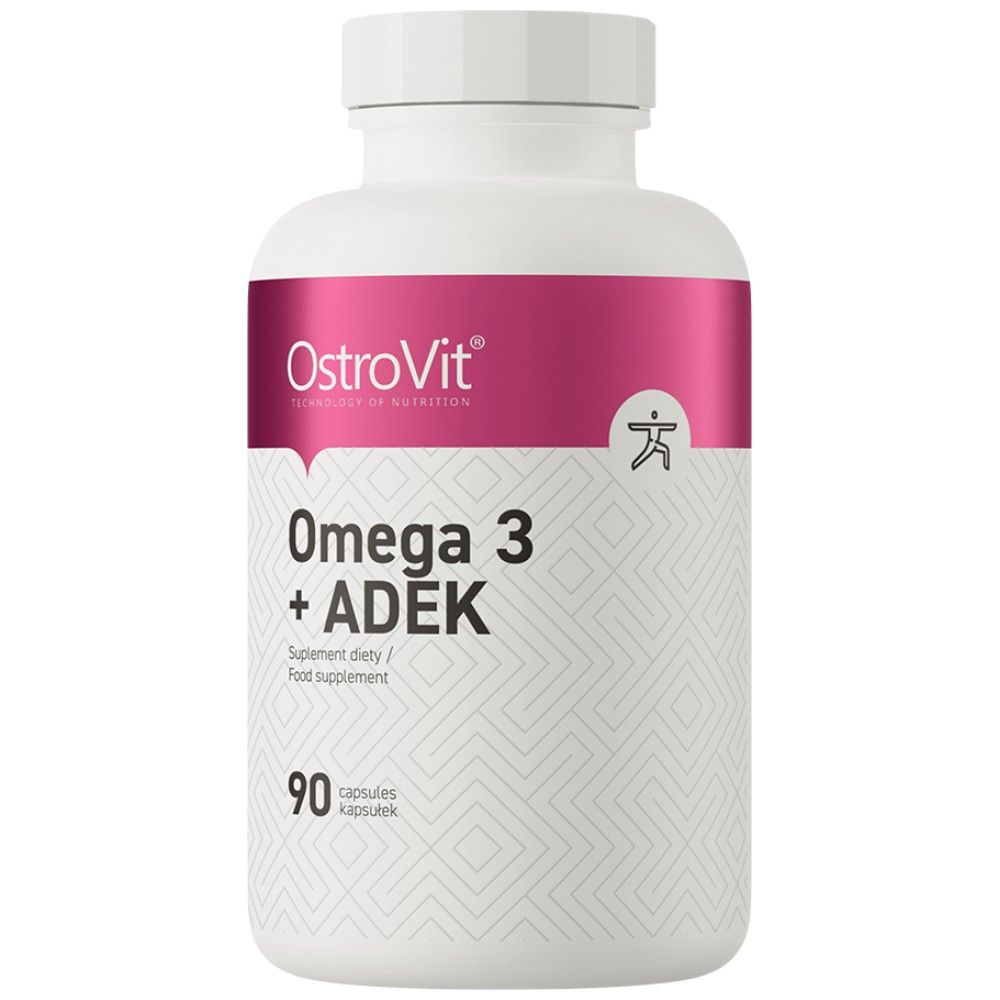 Omega 3 + ADEK / Vitamina A + D + E + K - 90 capsule de gel