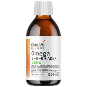 Omega 3-6-9 Liquid + ADEK | Vitamin A + D + E + K 120 ml - Nutra Best Europe