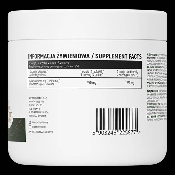 Spirulina - 1000 de tablete