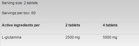 Glutamina 1250 - 120 tablete