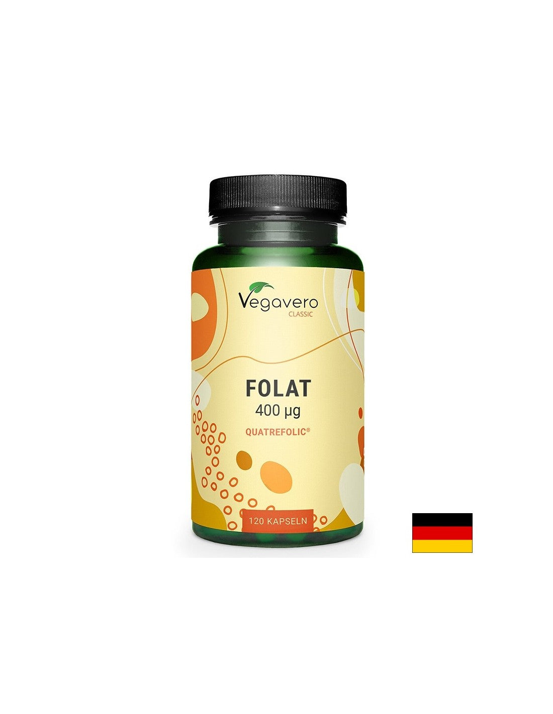 Acid folic Quatrefolic (folat de metil), 120 capsule