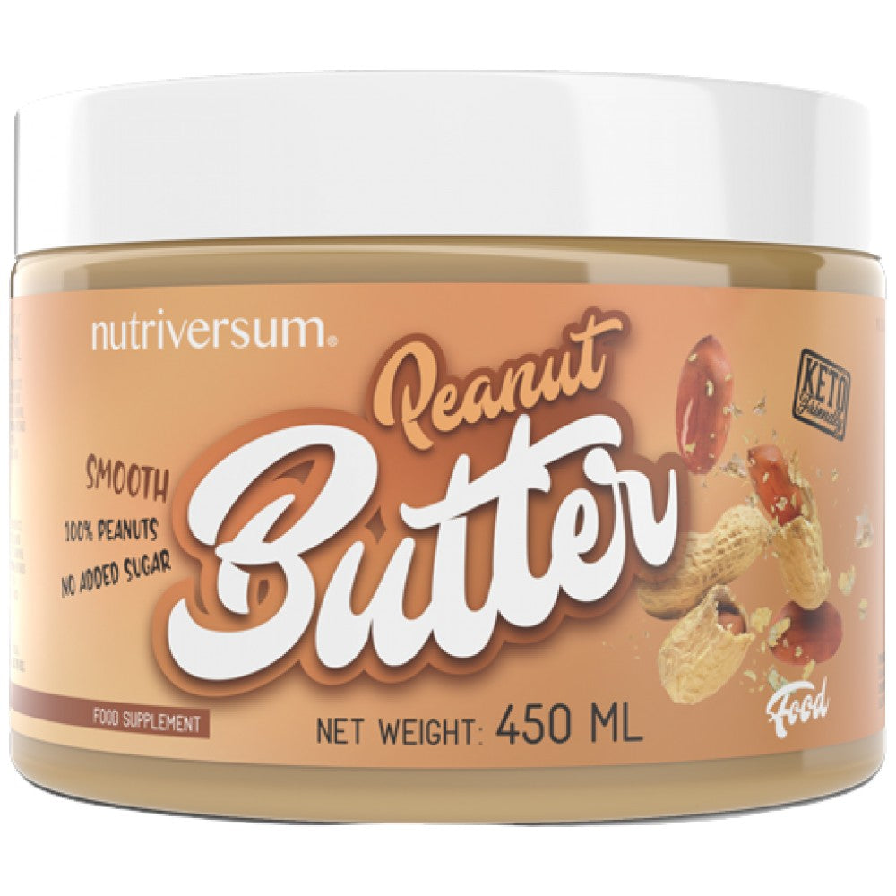 Unt de arahide Smooth | Keto Friendly 450 de grame
