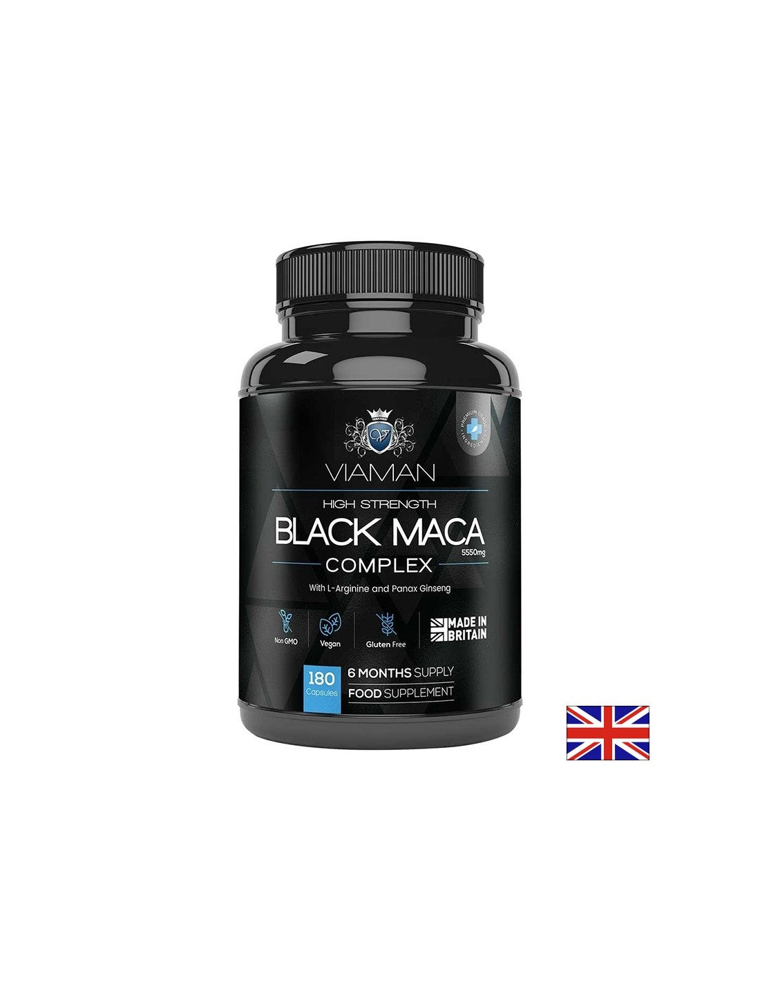 Formula pentru bărbați cu Maca neagră și galbenă și L-Arginină, 180 capsule