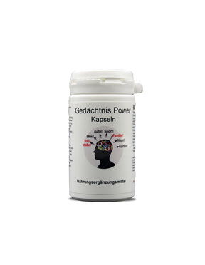 Gedächtnis Power - Memory Power - Formula for memory and concentration, 60 capsules Karl Minck - Nutra Best Europe