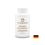 Îngrijire pentru păr, piele și articulații - Colagen (bovin) 500 mg + Vitamina E, 100 capsule