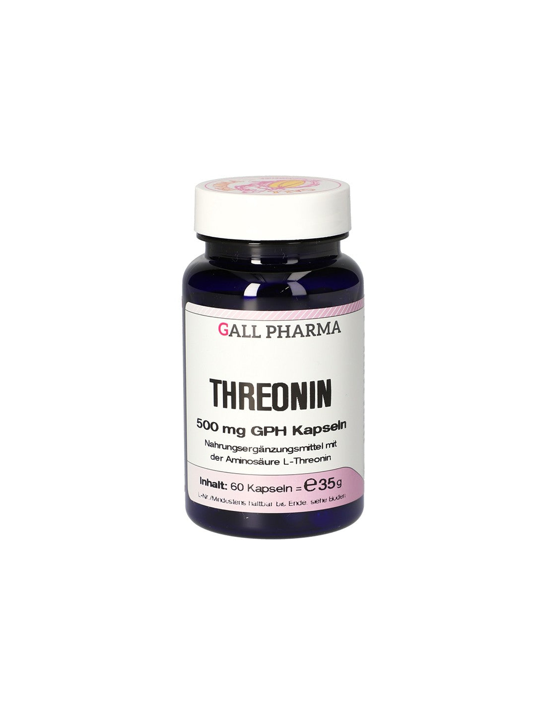 Грижа за костите и мускулите - L-Треонин (Threonin), 500 mg х 60 капсули - Feel You