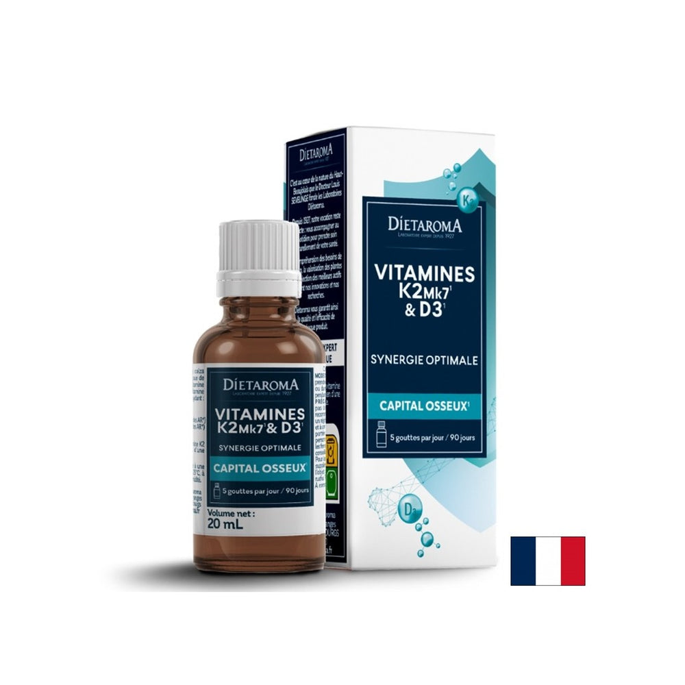 Îngrijirea oaselor - Vitamina D3+ K2, picături 20 ml