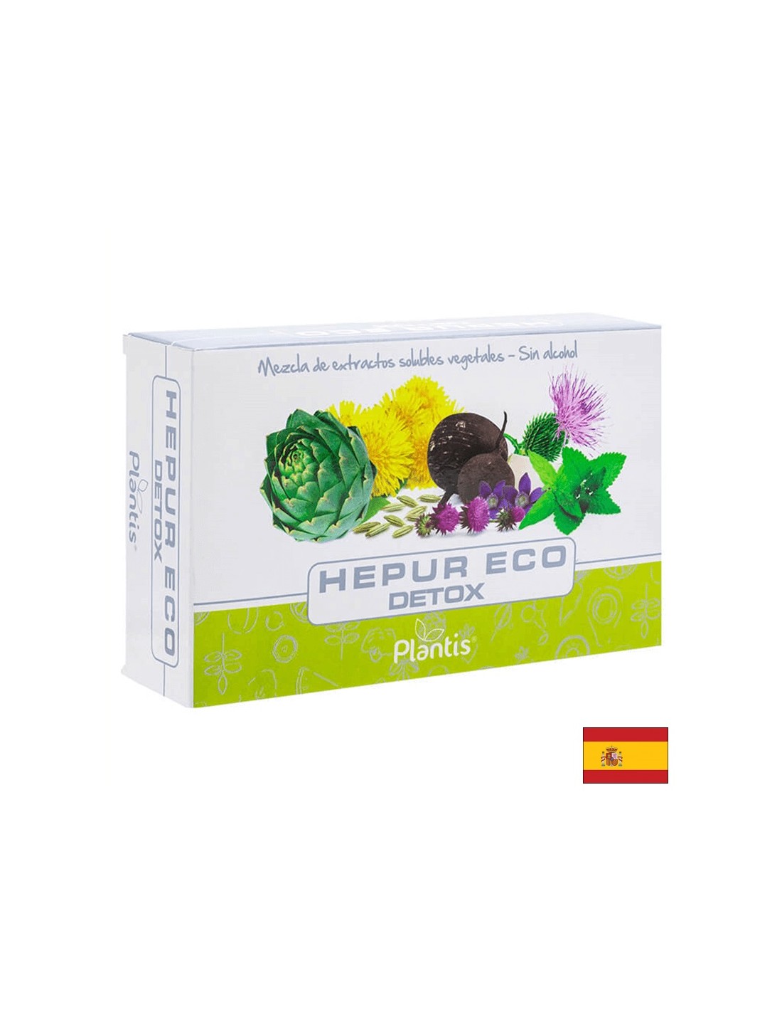 Hepur Eco Detox/ Mix de detoxifiere pe bază de plante, 20 fiole pentru a bea Artesania