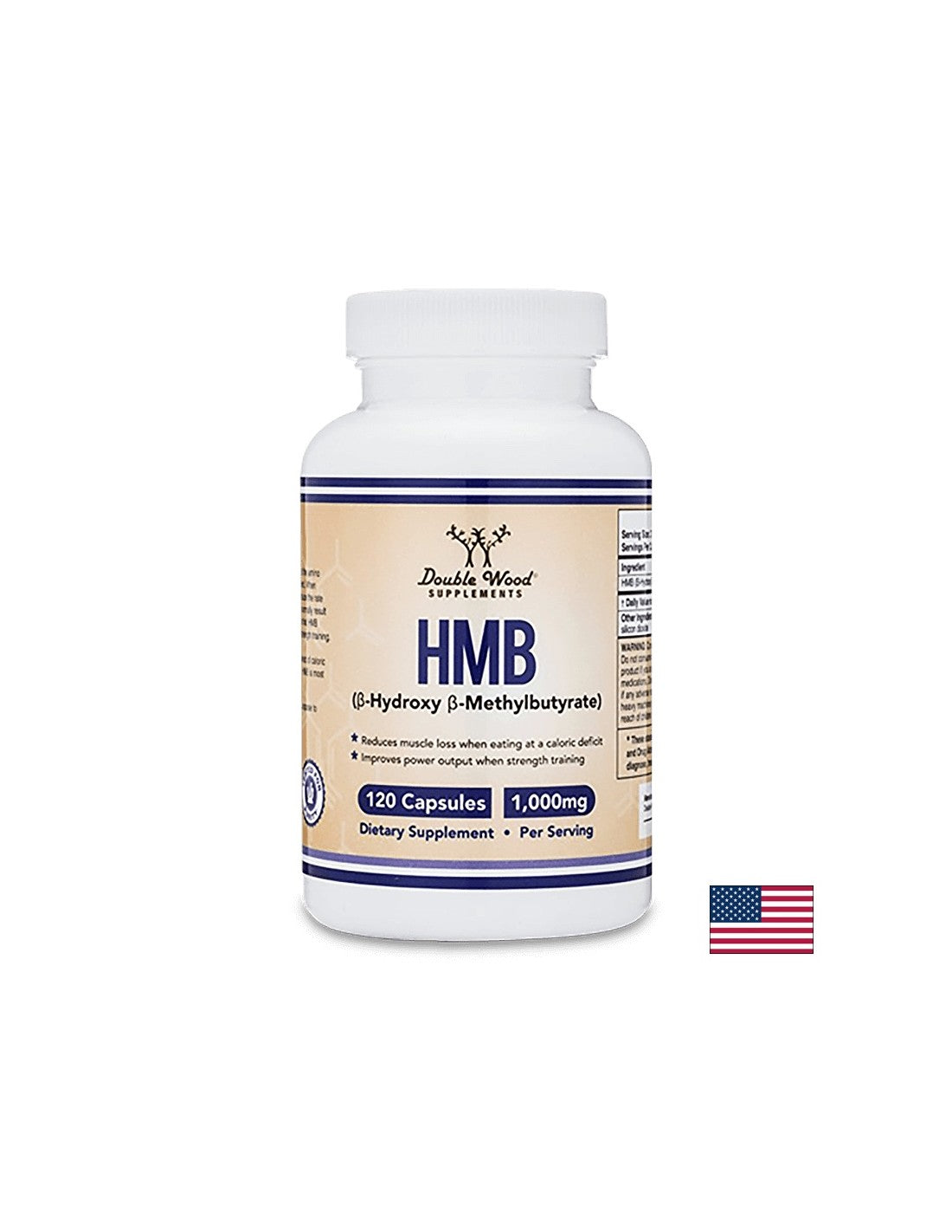 HMB (β – Hidroxi β – Metilbutirat) / Beta-hidroxi-beta-metilbutirat, 120 capsule Double Wood