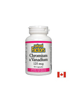 Crom și Vanadiu 125 mcg - 90 capsule