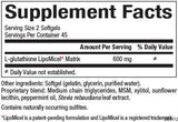 Glutation LipoMicel Matrix 300 mg - 90 capsule de gel