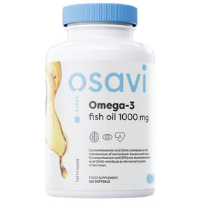 Omega 3 Fish Oil 1000 mg / Lemon Flavor - 120 Gel capsules - Nutra Best Europe