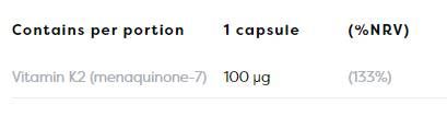 Vitamina K2 MK-7 100 mcg - 60 capsule de gel