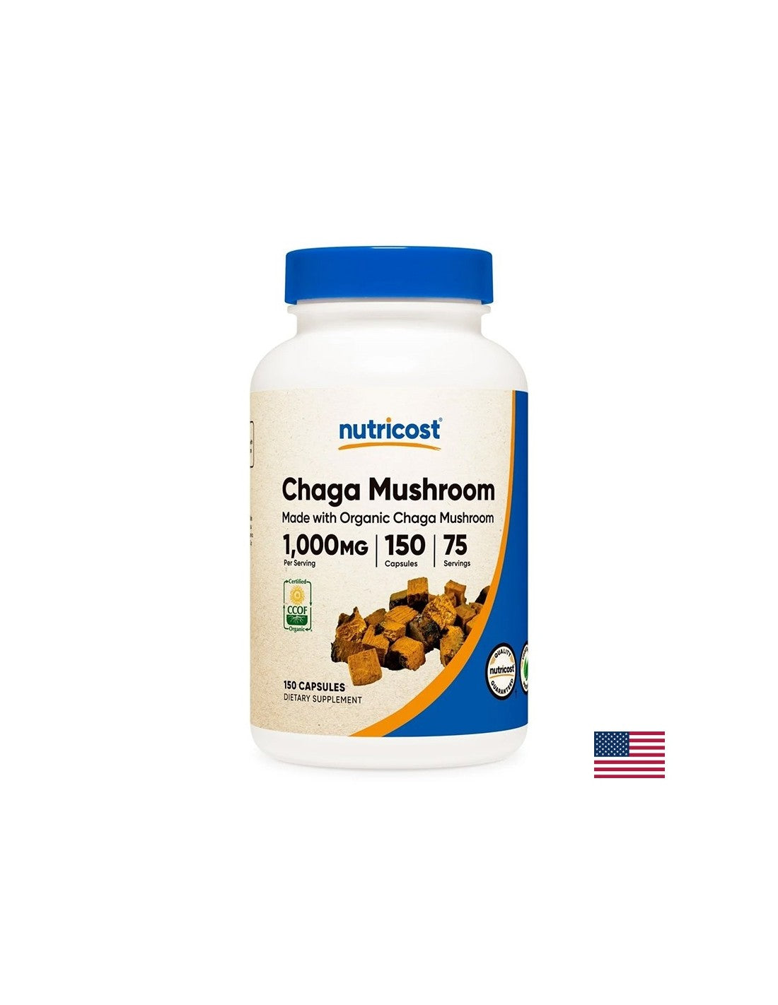 Imunitate si energie - extract de Chaga 500 mg, 150 capsule