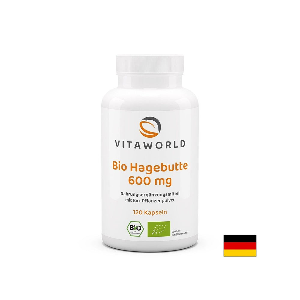 Imunitate și sistem circulator - Măceșe (fruct), BIO, 600 mg x 120 capsule