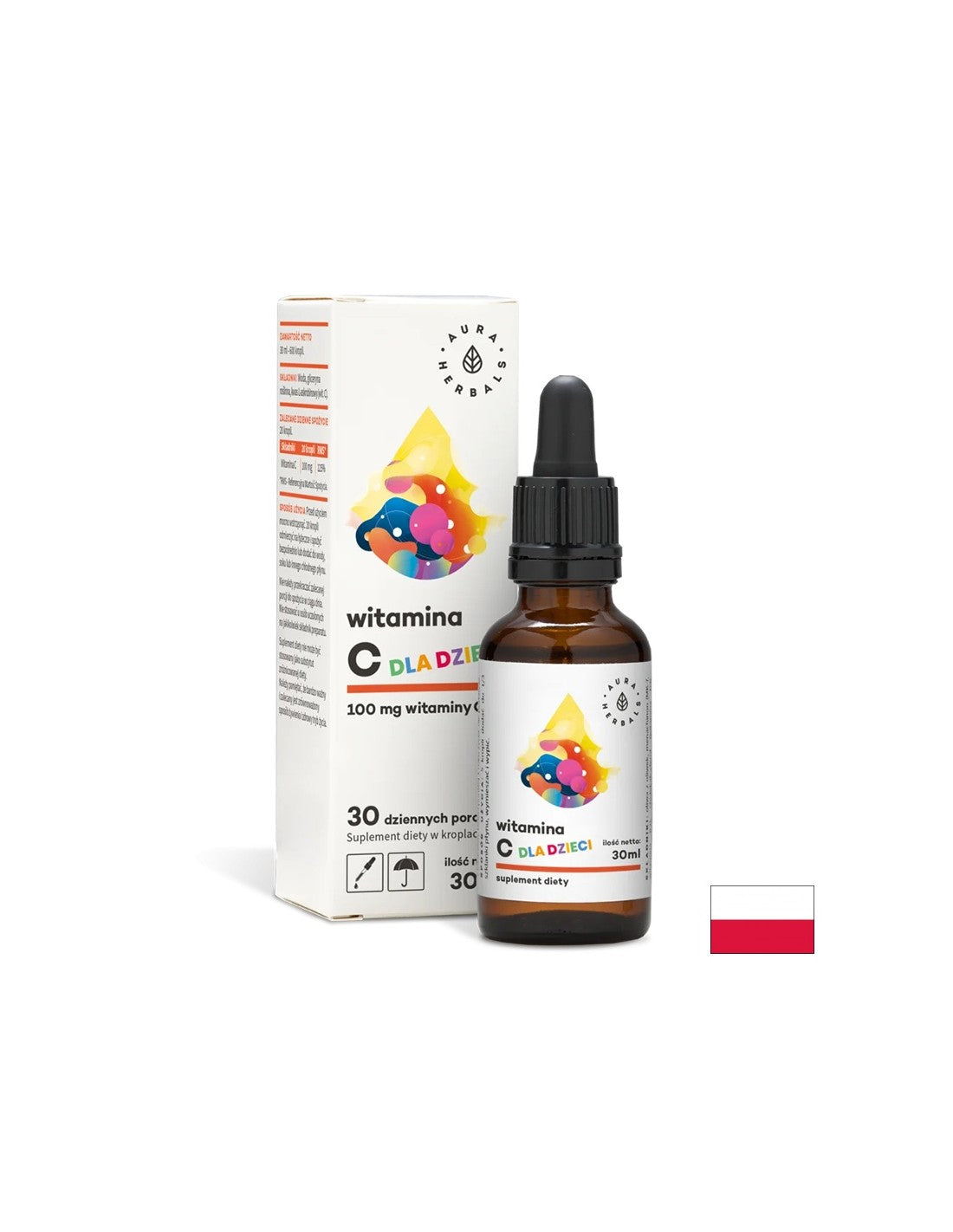Imunitate - Vitamina C pentru Copii, 30 ml picaturi Aura Herbals