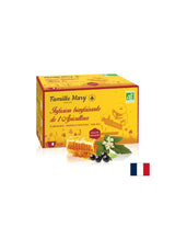 Infuzie bienfaisante de l'Apiculteur/ Ceai de plante pentru sistemul imunitar cu propolis verde si miere, 20 pungi de filtru