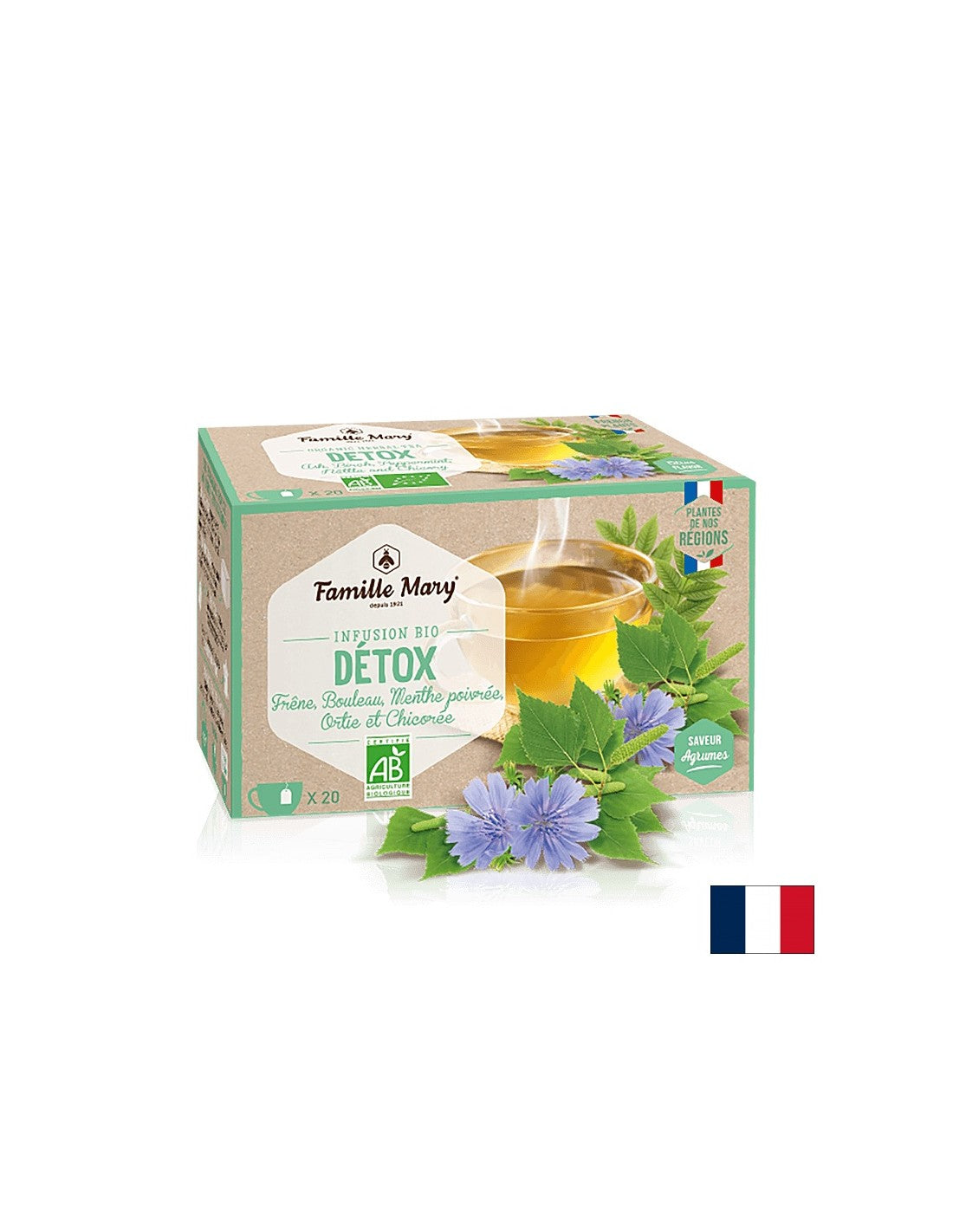 Infuzie bio detox/ Ceai pentru detoxifiere, 20 pungi filtrante