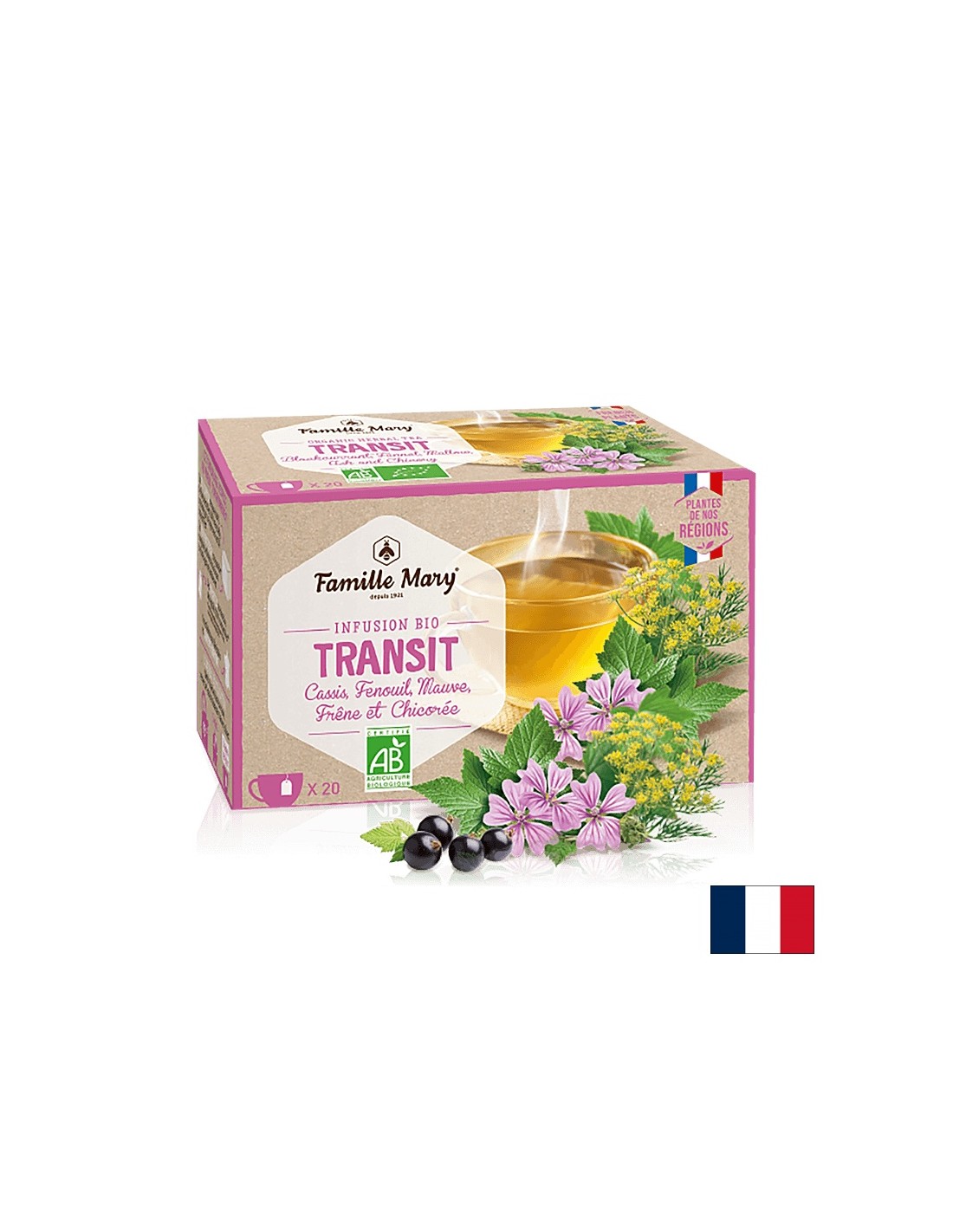 Infuzie bio tranzit / Ceai pentru buna peristaltism intestinal, 20 pungi filtrante
