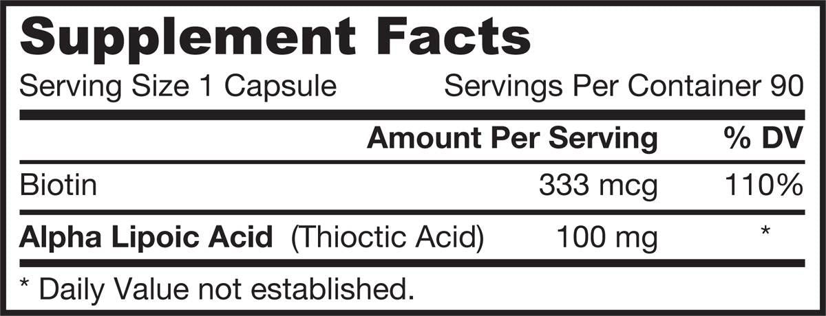 Acid alfa lipoic 100 mg - 90 capsule