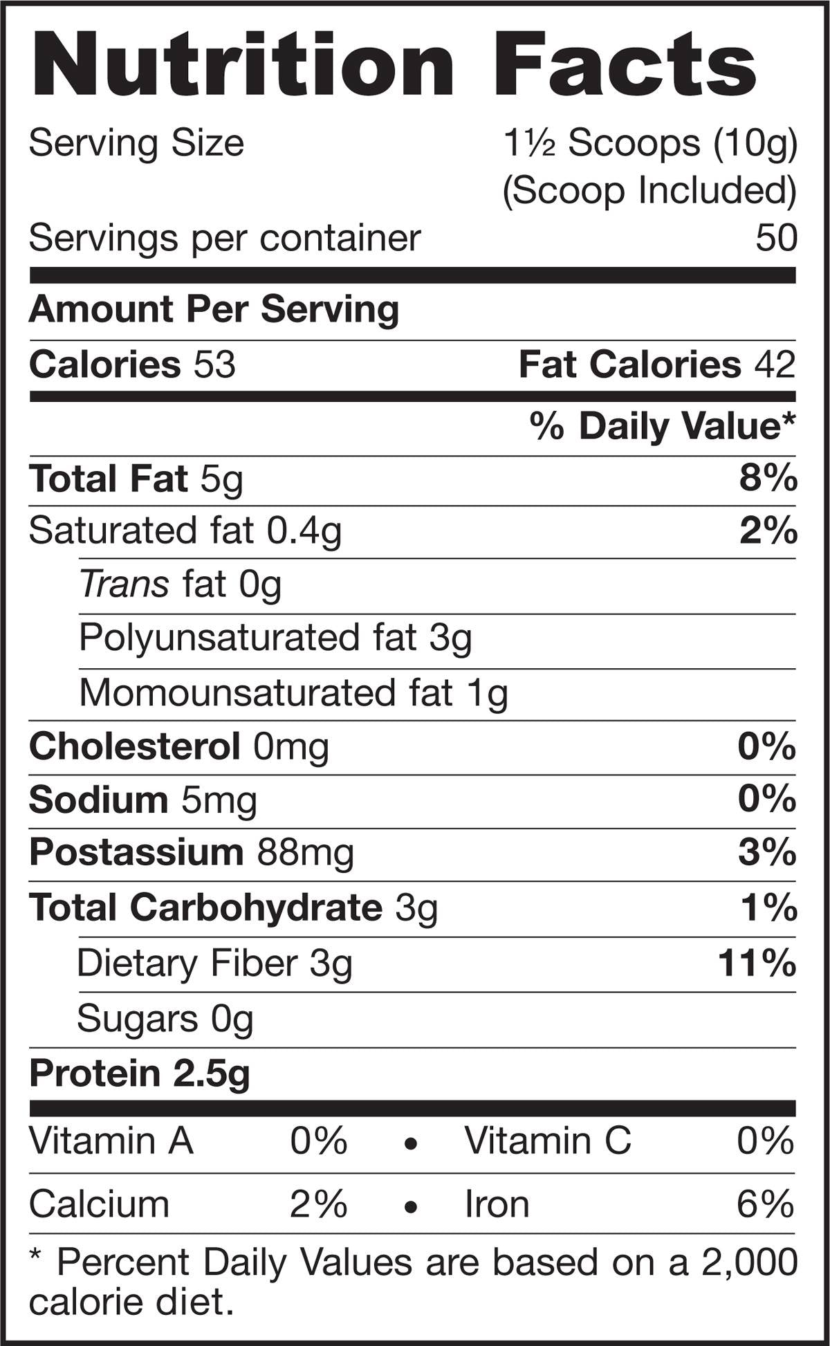 Organic Cold Milled Flax Seeds 500 грама - Feel You