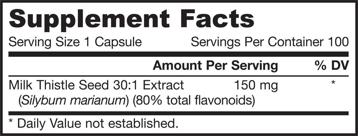 Ciulin de lapte 150 mg | Extract standardizat 30:1 - 200 capsule