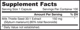 Ciulin de lapte 150 mg | Extract standardizat 30:1 - 200 capsule