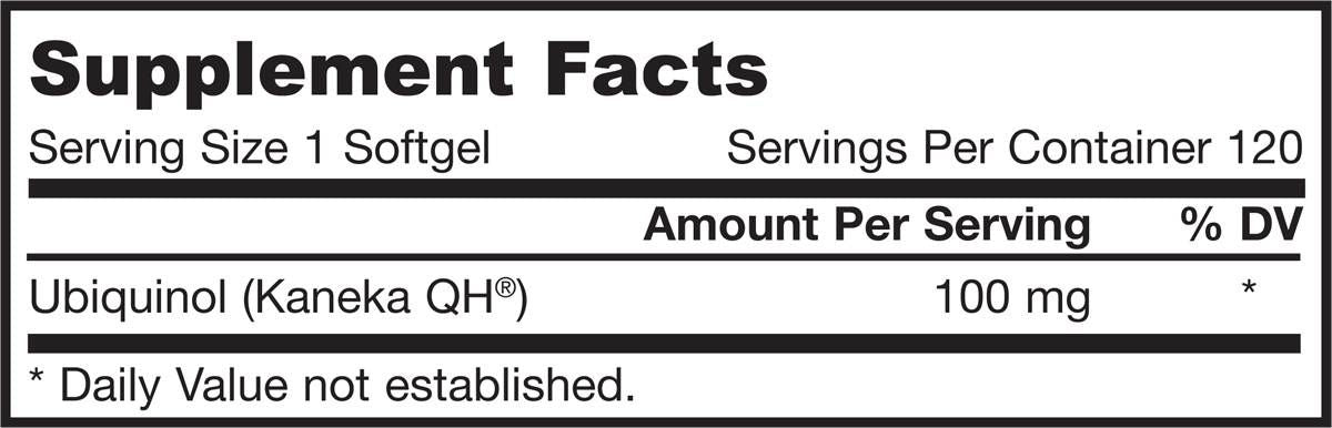 Ubiquinol QH-Absorb 100 mg - 60 capsule de gel